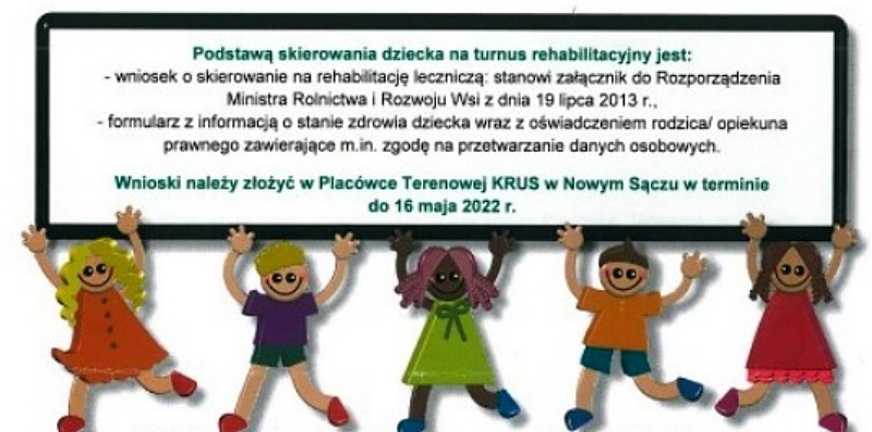 Turnusy rehabilitacyjne dla dzieci -KRUS