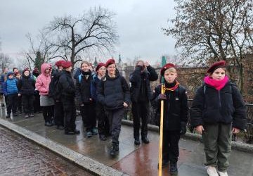 15.12.2024 r. - udział w przekazaniu Betlejemskiego Światła Pokoju w Krakowie.