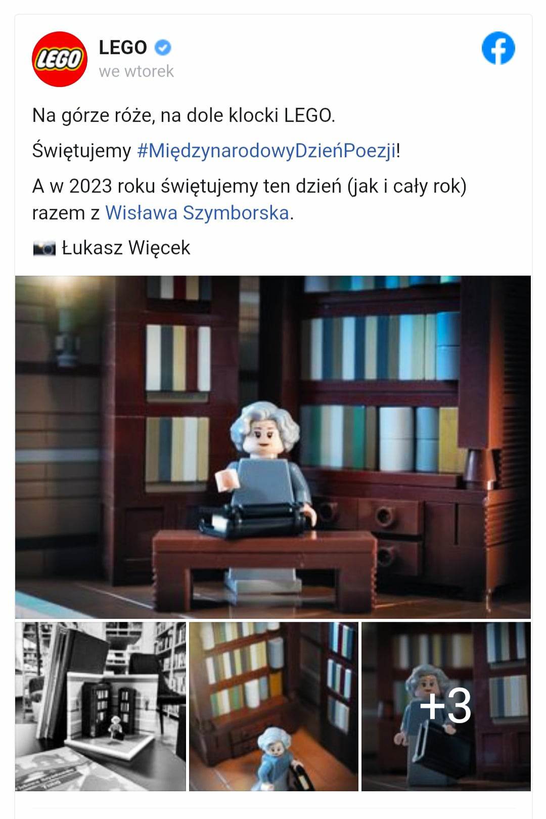 Dla fanów Klocków LEGO  i Wisławy Szymborskiej 🖋️