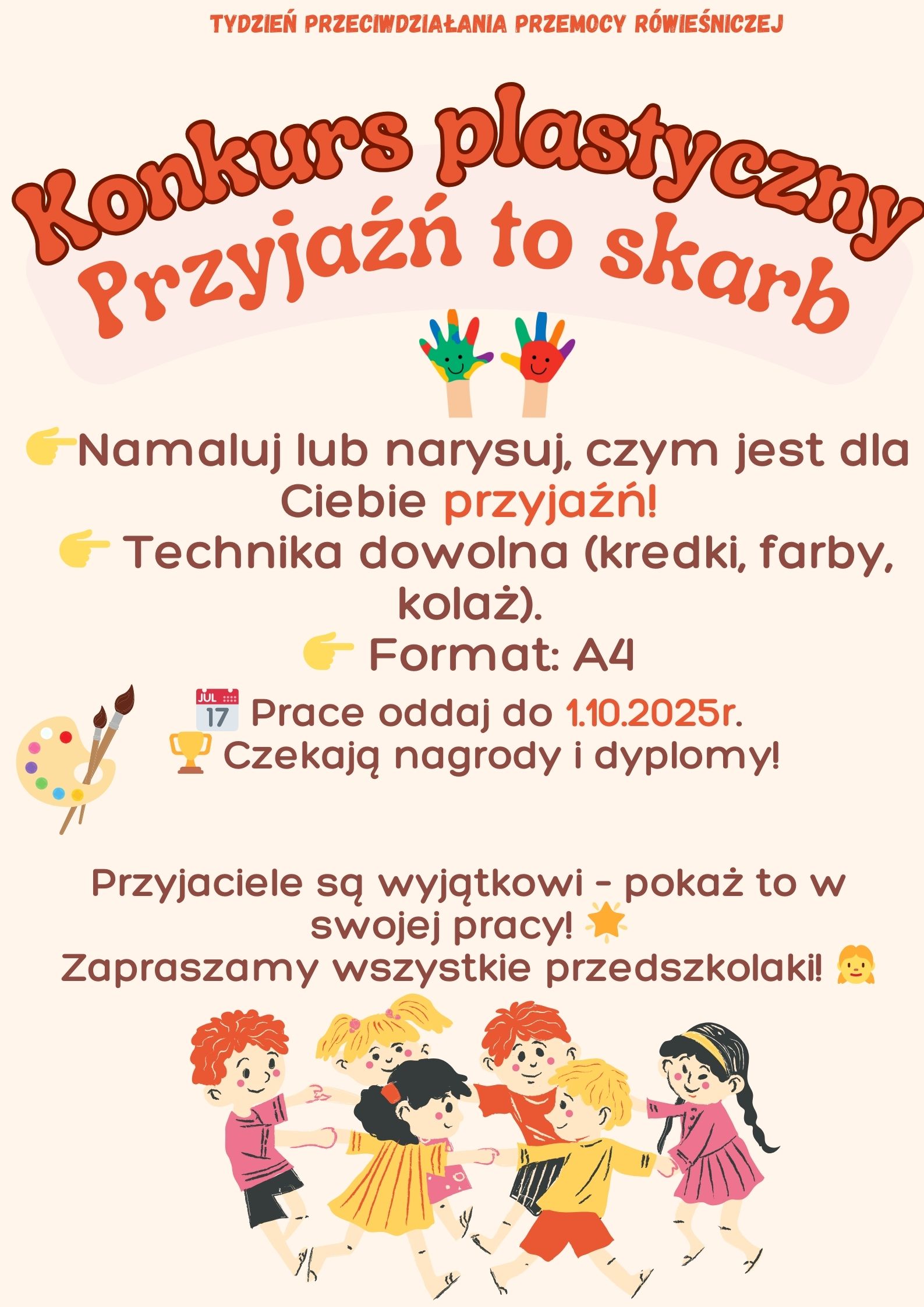 „Przyjaźń to skarb” - konkurs plastyczny