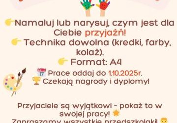 „Przyjaźń to skarb” - konkurs plastyczny