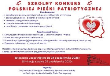 Szkolny Konkurs Polskiej Pieśni Patriotycznej