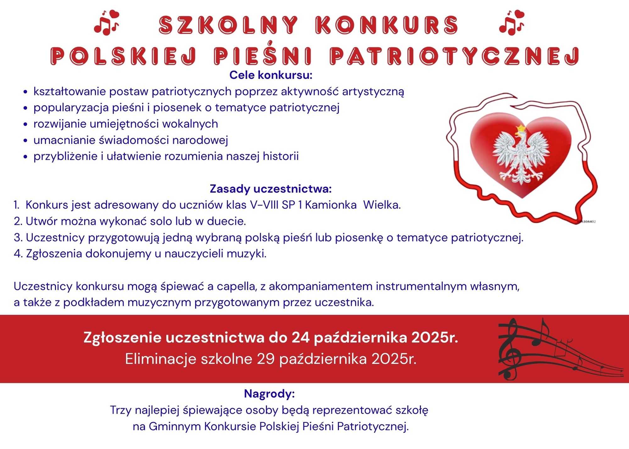 Szkolny Konkurs Polskiej Pieśni Patriotycznej