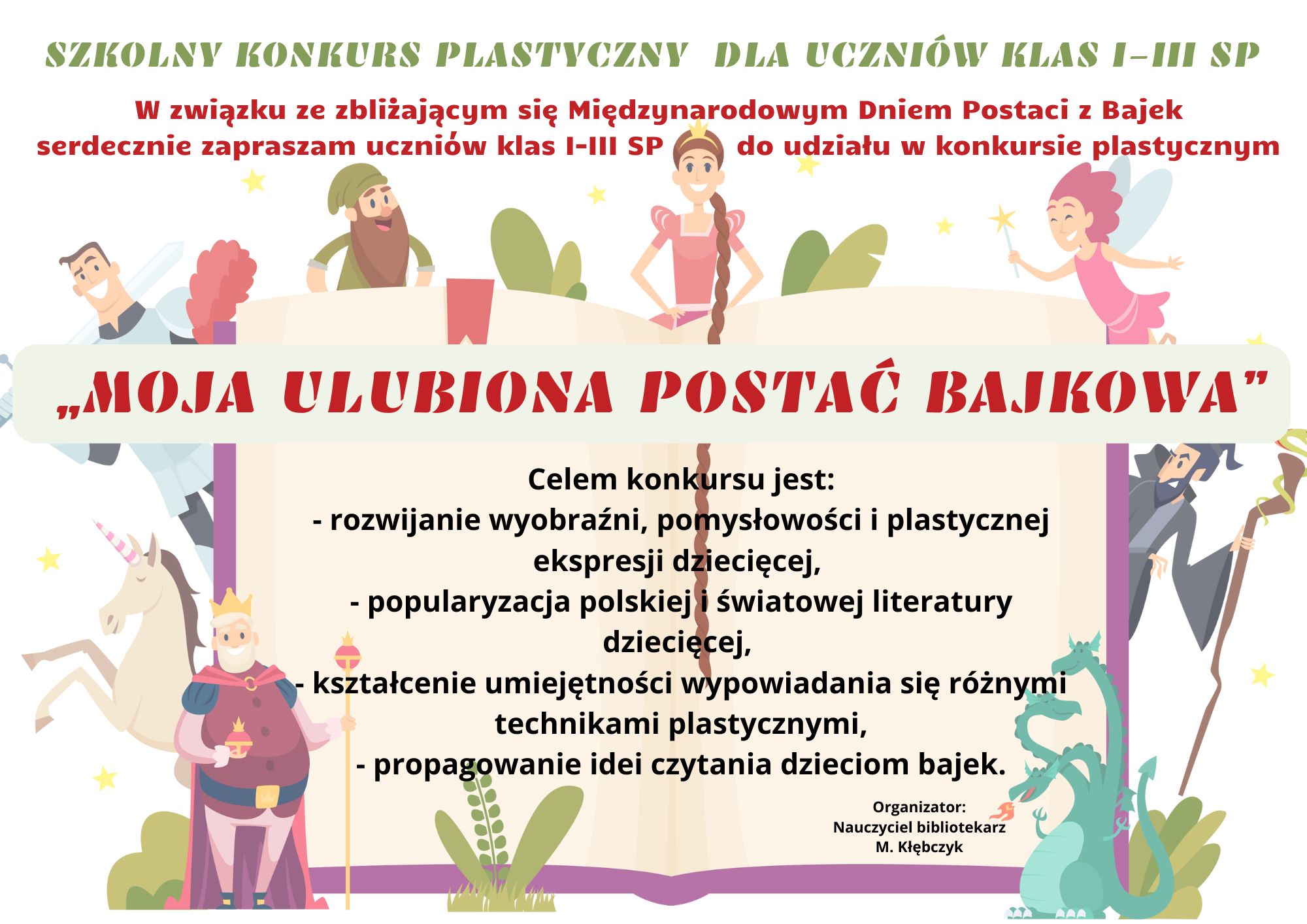 SZKOLNY KONKURS PLASTYCZNY DLA UCZNIÓW KLAS I-III SP