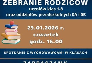 Zebranie rodziców - 29.01.2026 r.