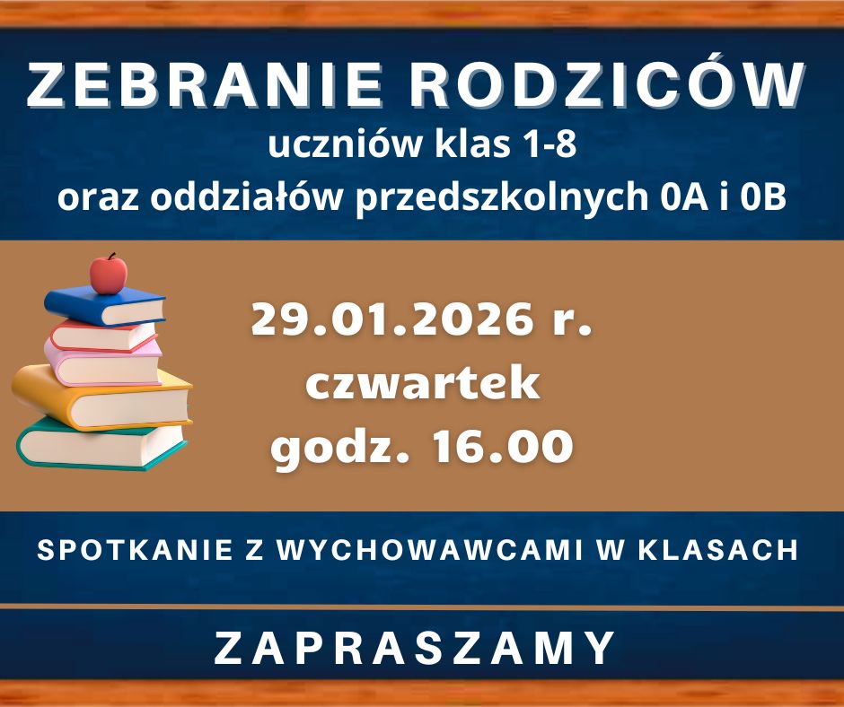 Zebranie rodziców - 29.01.2026 r.