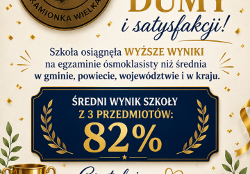 🎉 Mamy powód do dumy! 🎉- wyniki egzaminu ósmoklasisty
