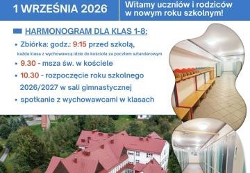 Rozpoczęcie roku szkolnego 2026/2027