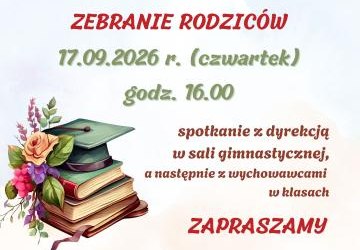 Zebranie rodziców - 17.09.2026 r.