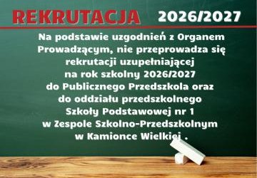 REKRUTACJA 2026/2027